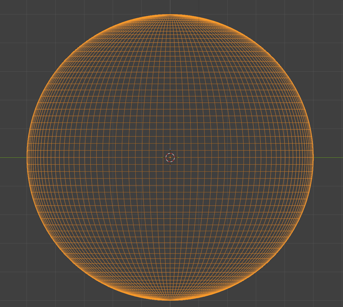 Orange wireframe sphere