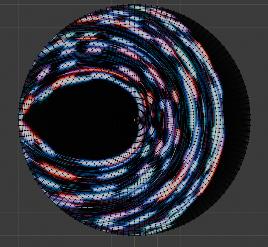 Abstract image within a circle